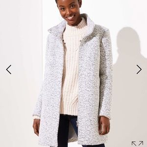 ISO Loft Marled funnel neck coat